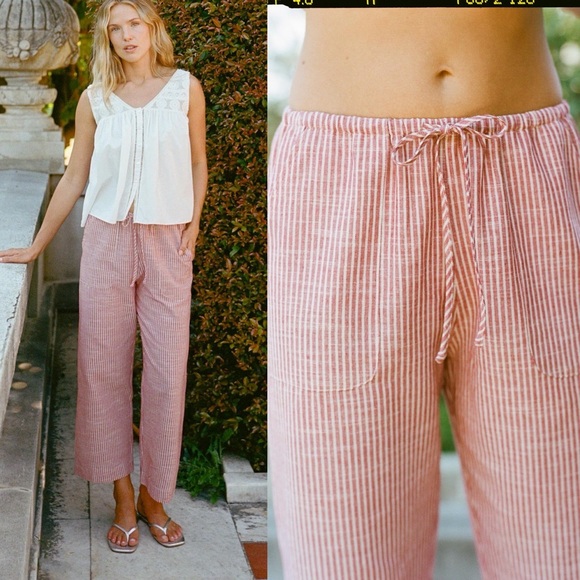 Christy Dawn Pants - Christy Dawn The Taavi Pant in Rhubarb Stripe